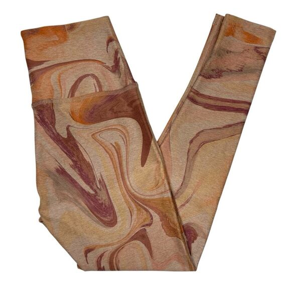 Beyond Yoga Printed Spacedye Caught In The Midi Leggings Chai Marble Size Medium - Picture 1 of 5